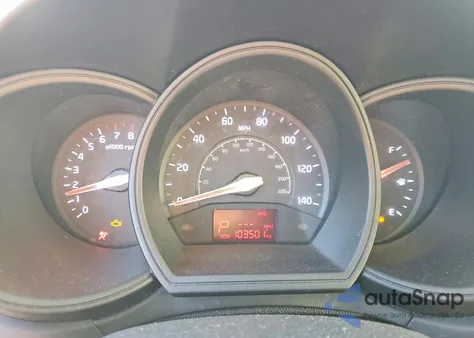 2012 Kia Rio Lx из США, поврежденный, VIN KNADM4A39C6073663